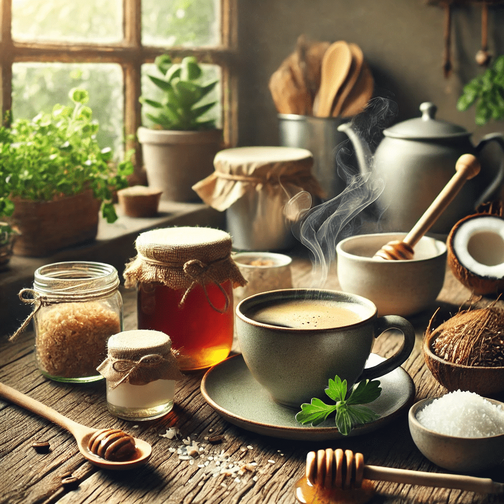 ntdecke gesunde Alternativen für Zucker in deiner Kaffeepause! Erfahre, wie du deinen Kaffee mit natürlichen Süßungsmitteln wie Honig, Ahornsirup, Kokosblütenzucker und Stevia genießen kannst – ganz ohne raffinierten Zucker und für mehr Genuss