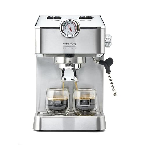 Caso Espresso Gourmet - Siebträgermaschine aus Edelstahl