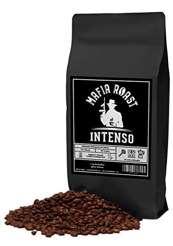 MAFIA ROAST® INTENSO - typisch italienische Espressobohnen - Blend aus 30% Arabica & 70% Robusta-Bohnen - schonend trommelgeröstet - besonders beliebt als intensiver Espresso - 1kg