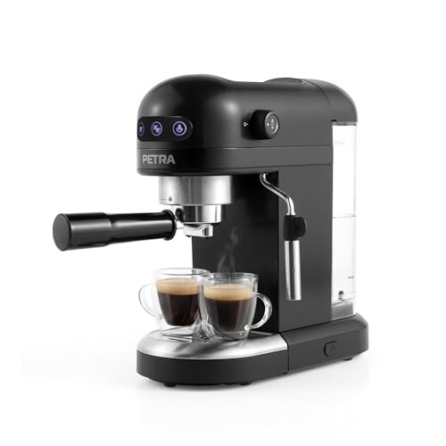 Petra PT5240 Espressomaschine - 1,4 l, barista-style Espresso, kompakt und leistungsstark