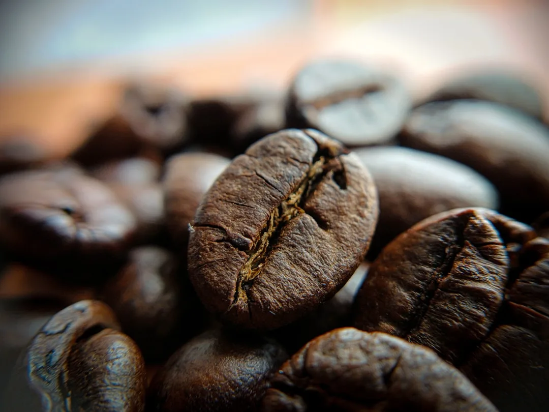 Kaffeebohnen für eine gleichmäßige Vermahlung in der Kaffeemühle