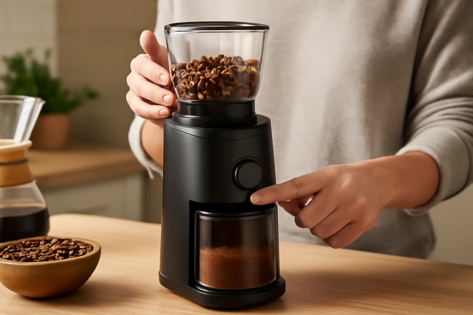 Schritt-für-Schritt-Anleitung zum ersten Mahlen mit der elektrischen Kaffeemühle – elektrische Kaffeemühle